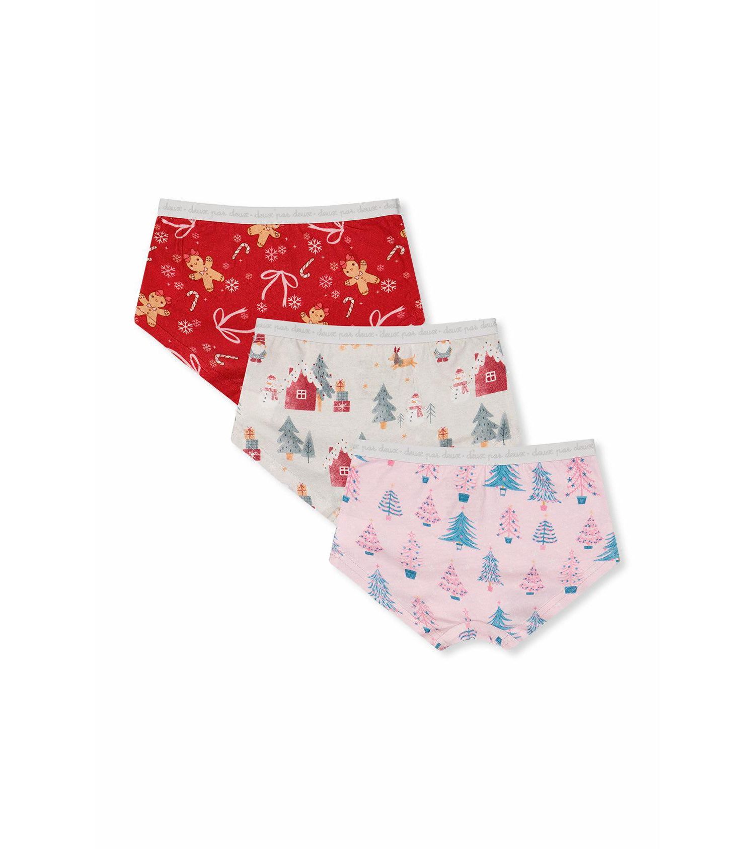 Little and Big Boy (2-5)Boxer Pack Of 3 Holiday Prints
