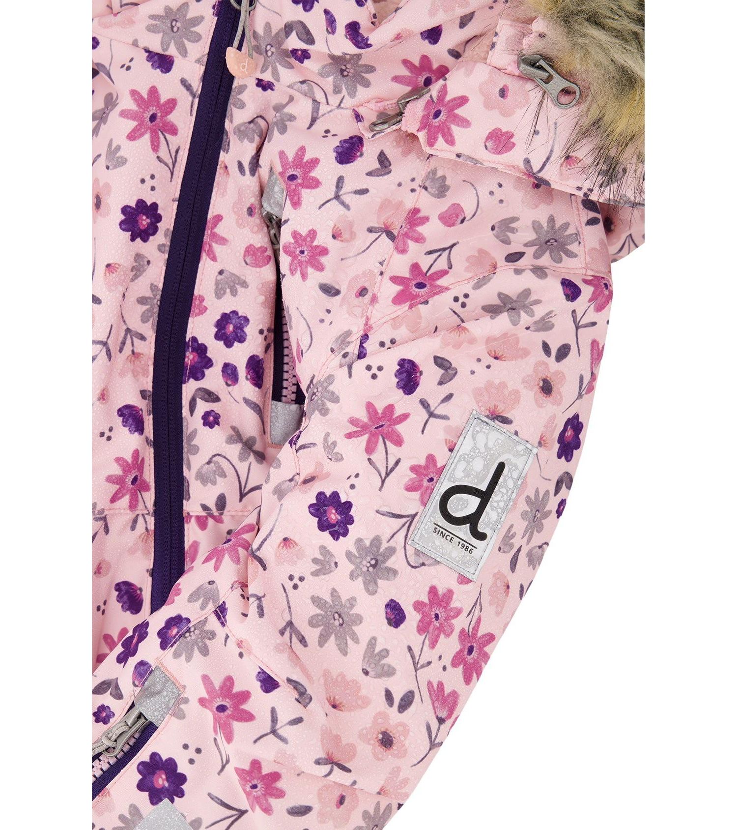 Little and Big Girl (6-14) One Piece Play Snowsuit Mini Flower Print