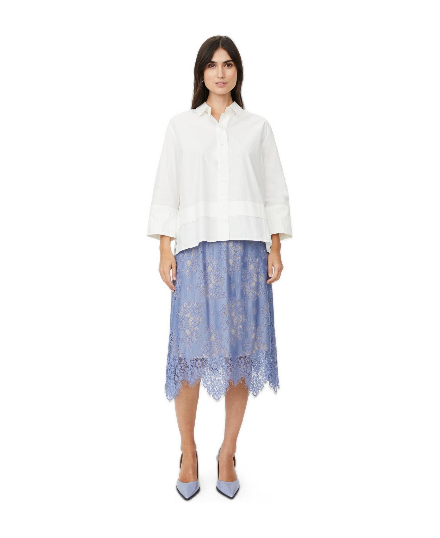 Женская рубашка Masai Copenhagen MaIanela 3/4 Sleeve, цвет: Чёрный — фото 2