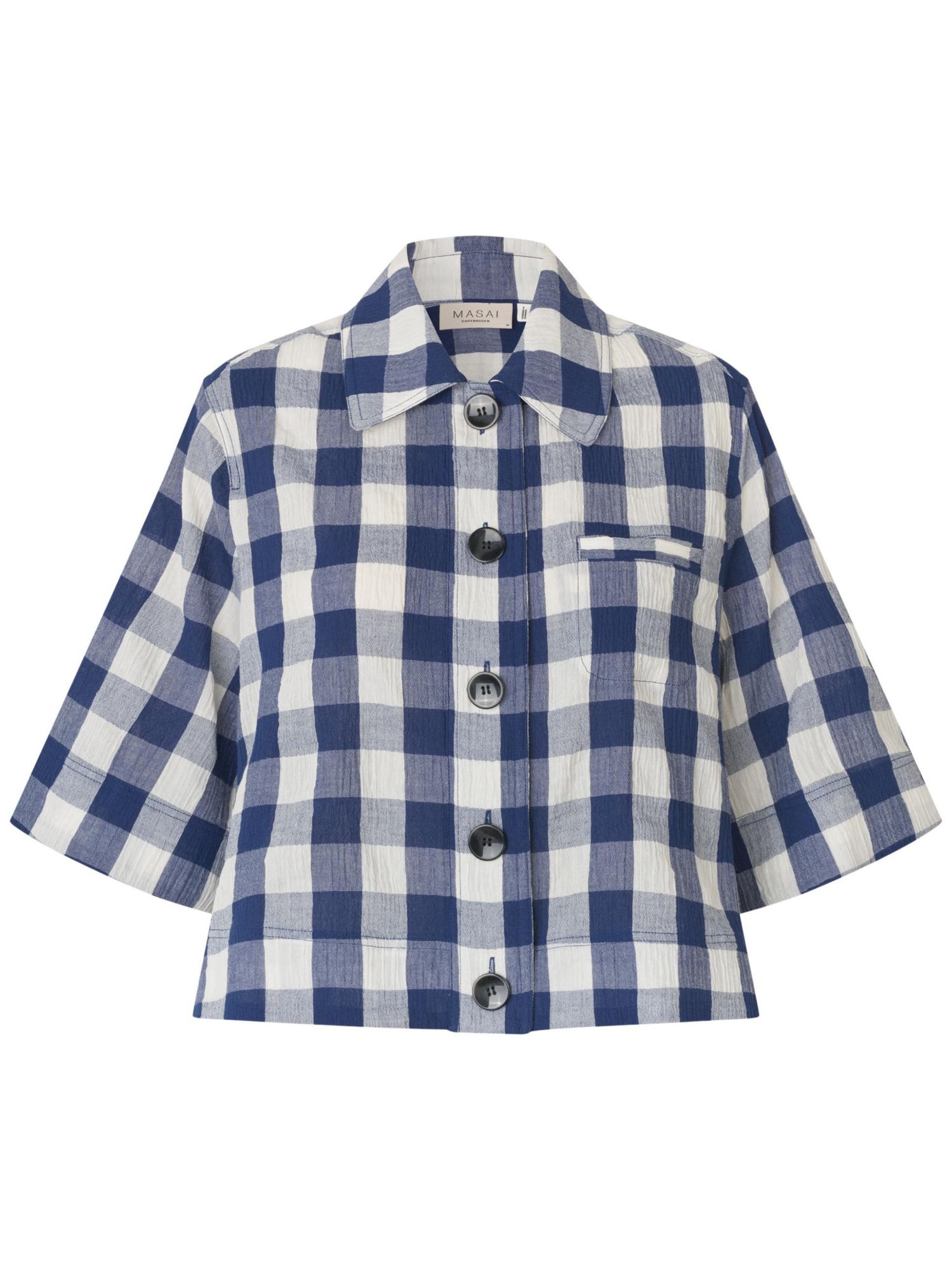 Women's Maisariel Short-Sleeve Gingham Boxy Shirt
