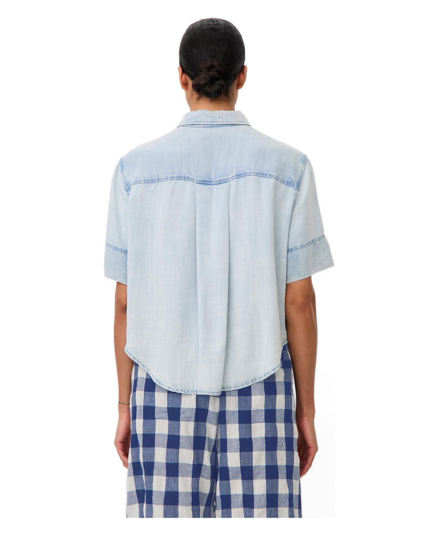 Women's Mairenova Denim Button-Front Shirt