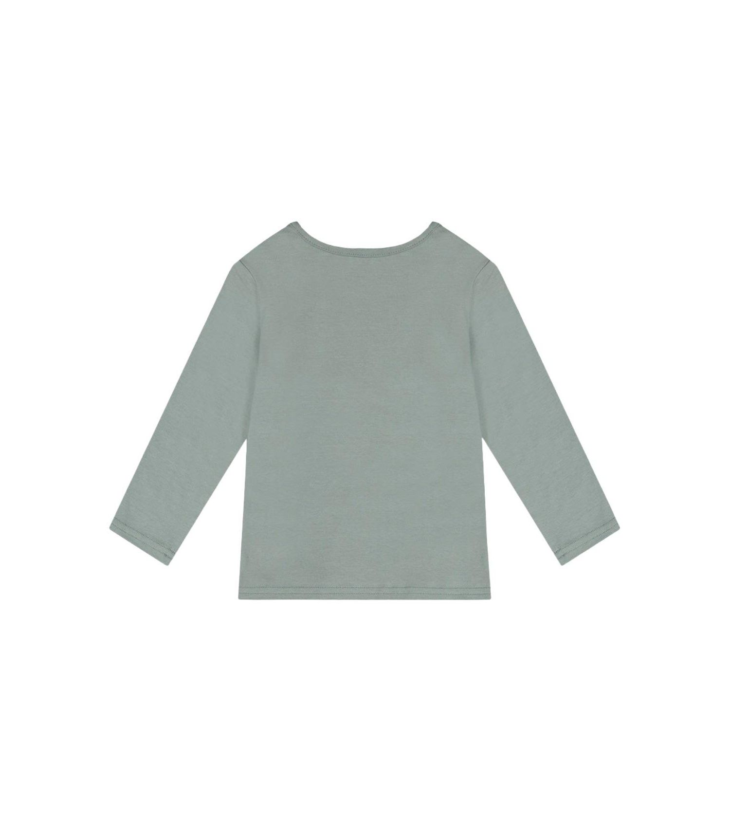 Little and Big Girl(6-8) Cotton Long Sleeve T-Shirt Sage