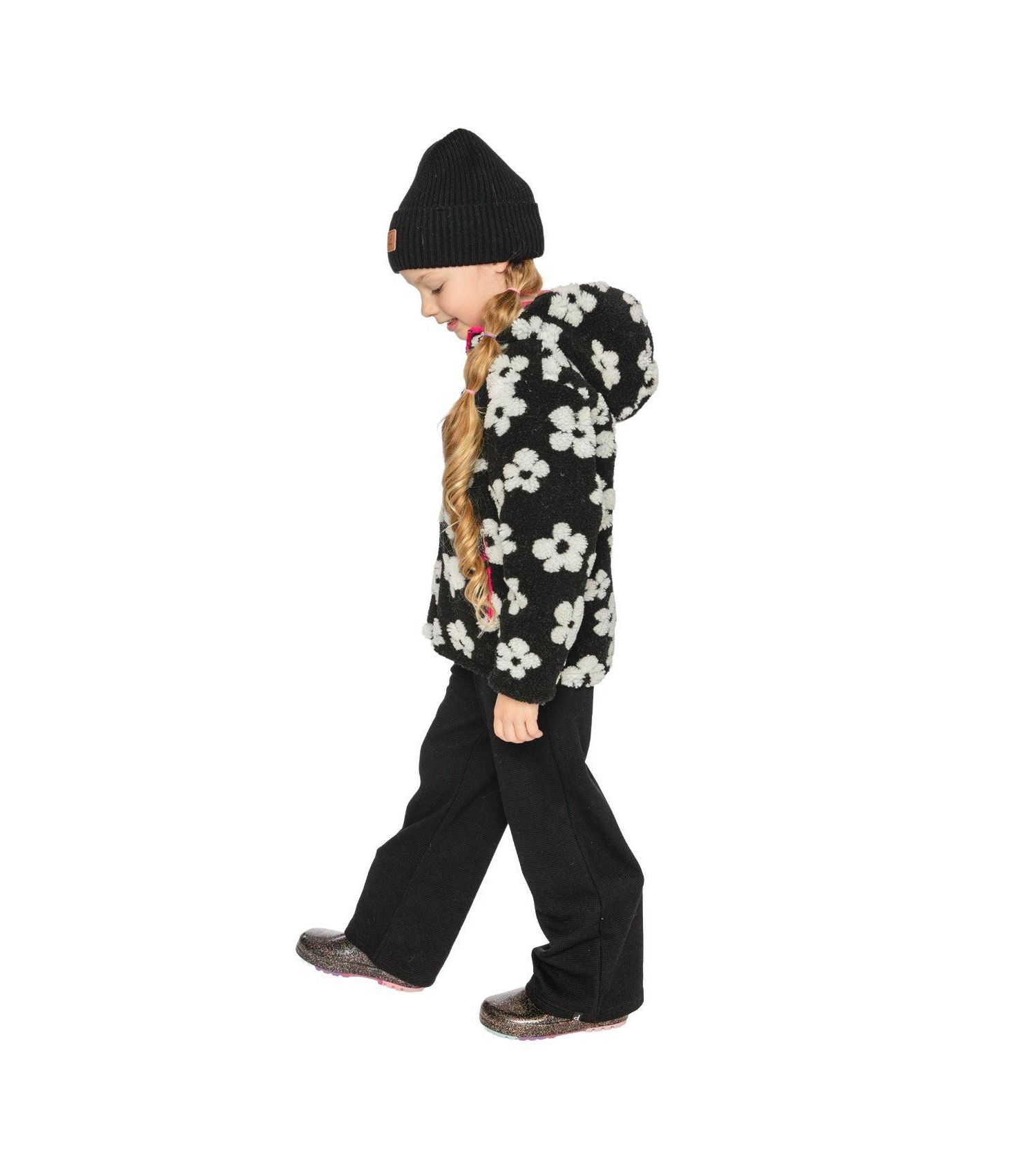 Big Girls Reversible Mid-Season Jacket Printed Flowers