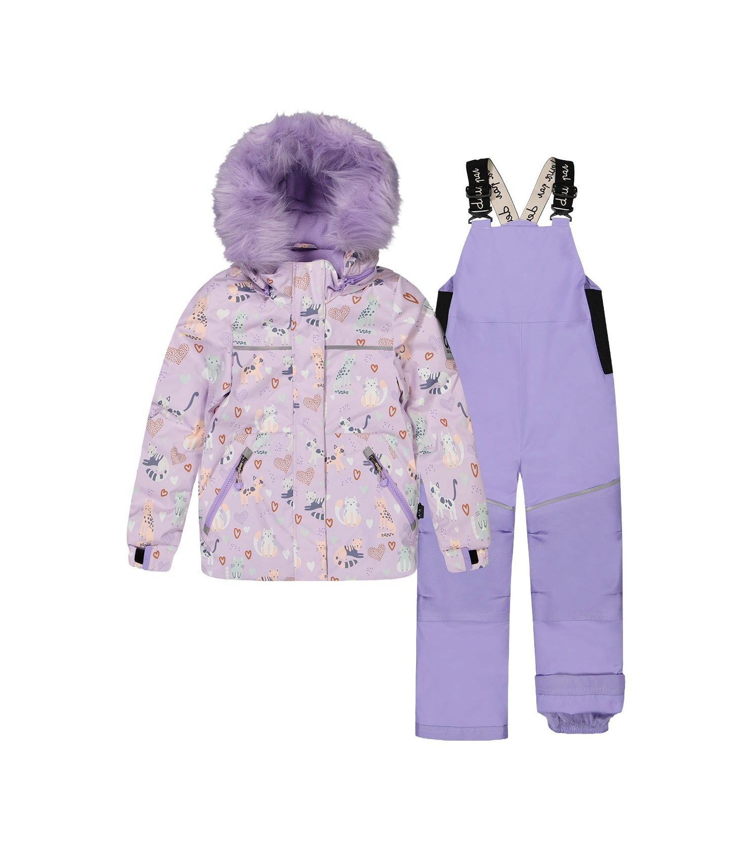 Little Girls Kids&baby(6-8)Little Two Piece Discover Snowsuit Printed Cats