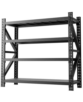 Steel Heavy Duty Storage Rack 5000lb Capacity Adjustable 4 Shelf
