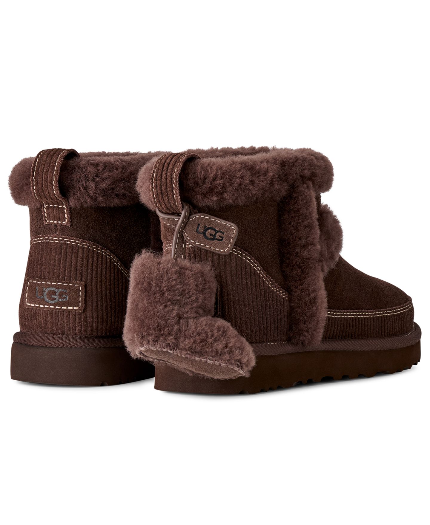 Женские ботинки UGG® Classic Mini Heritage Round Toe Booties, цвет: Кедровый — фото 6