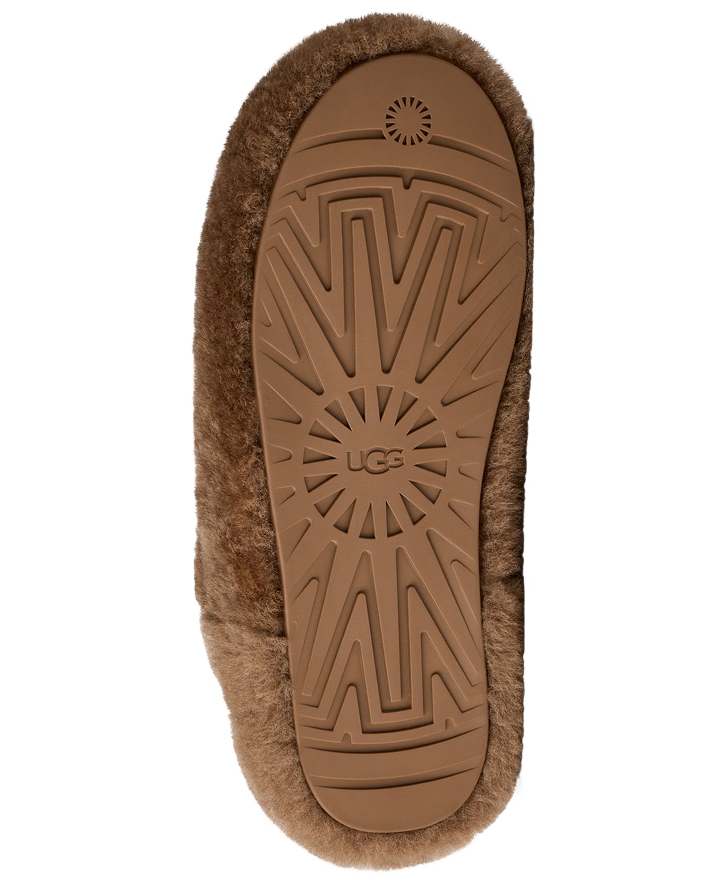 Женские тапочки UGG® Elea Fluffed Slip-On Slippers, цвет: Светлый бронзовый — фото 4