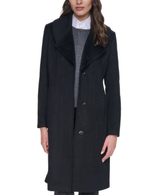 Women's Large Collar Wool Coat