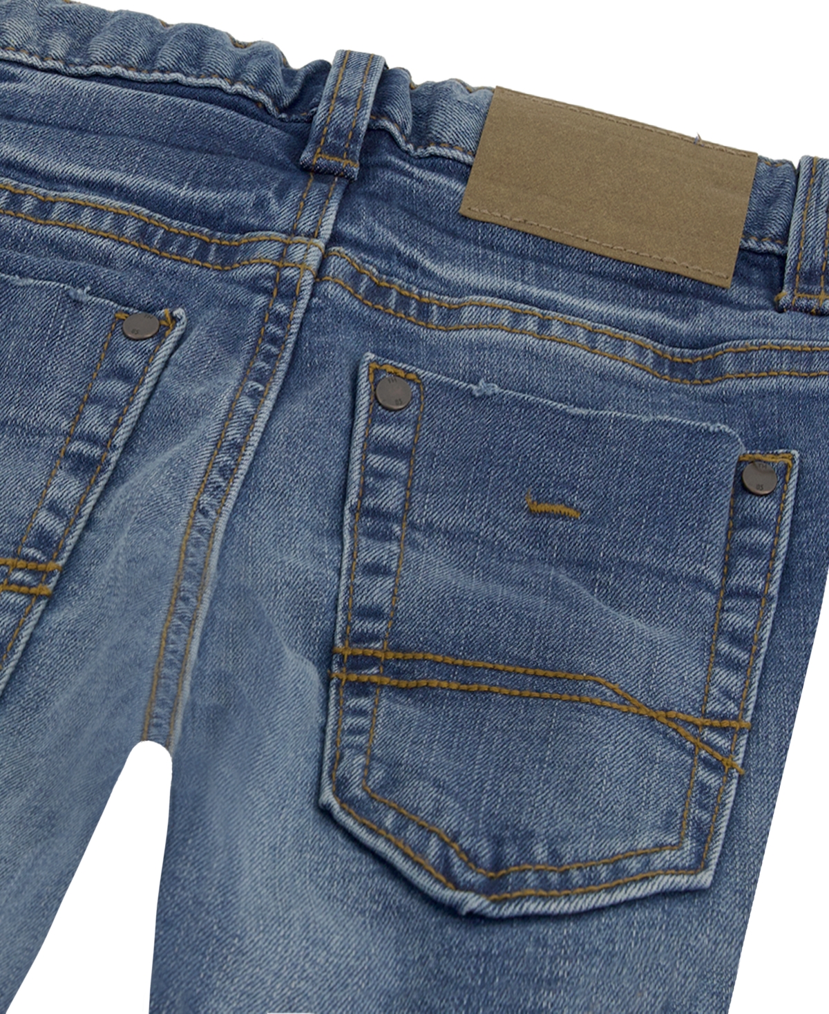 Tommy Hilfiger Big Boys Straight-Fit Stone Blue Jeans