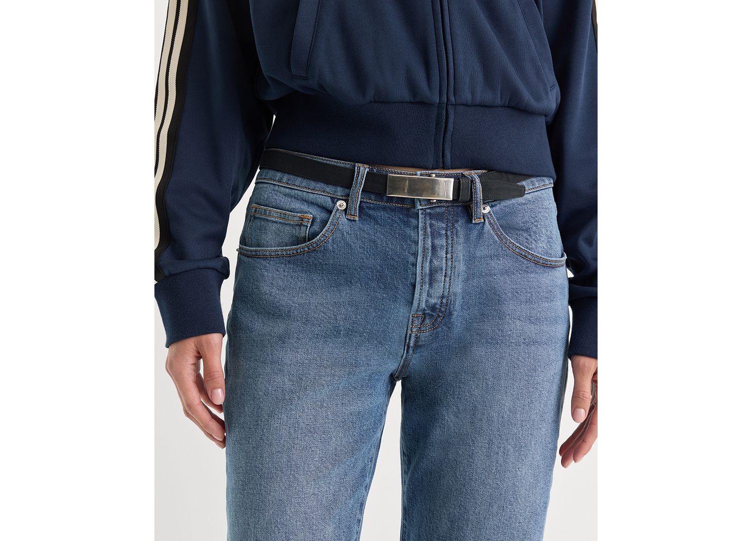 Women's Vintage Form-Hugging Straight Jeans