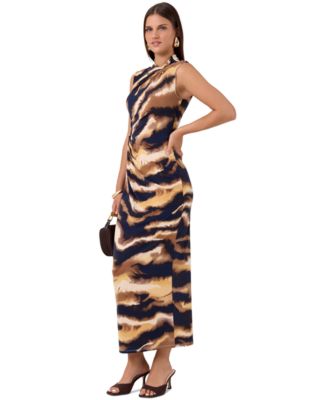 Women's Daria Midi Mock Neck Sleeveless Dress