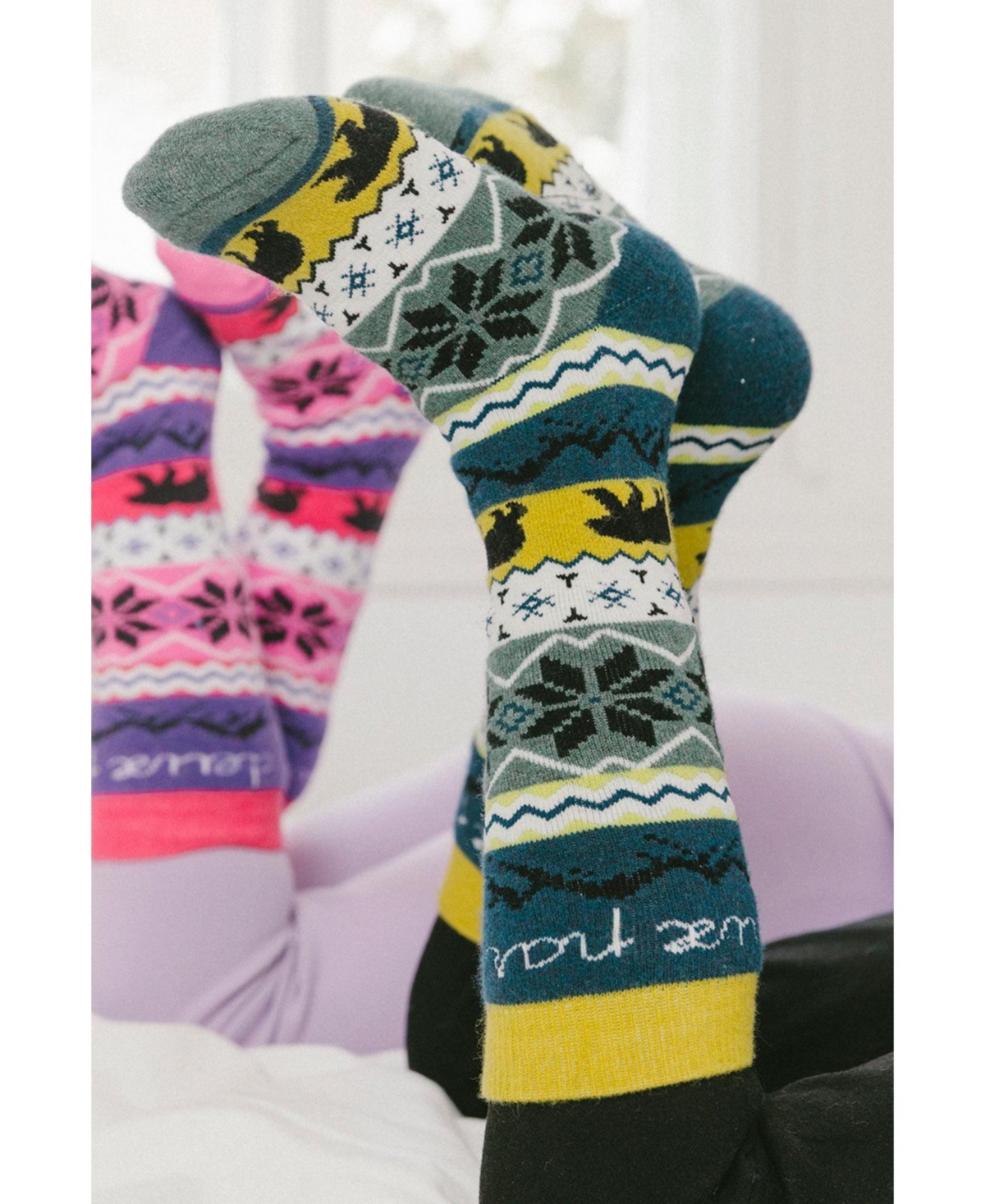 Deux par Little and Big Boy Ski Socks