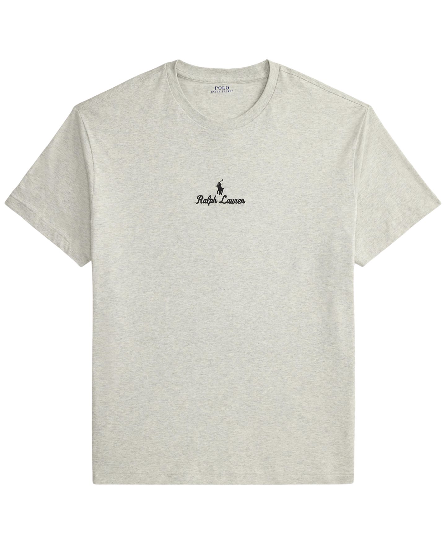 Мужская футболка Polo Ralph Lauren Short-Sleeve Crewneck, цвет: Светлый меланжевый — фото 5