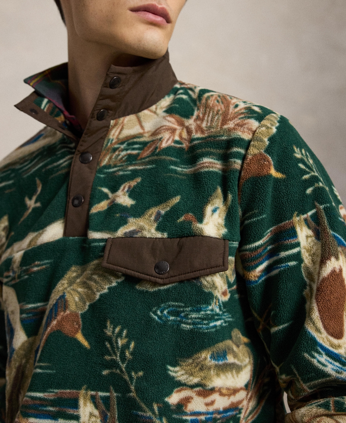 Polo Ralph Lauren Men's Duck-Print Brushed Fleece Sweatshirt