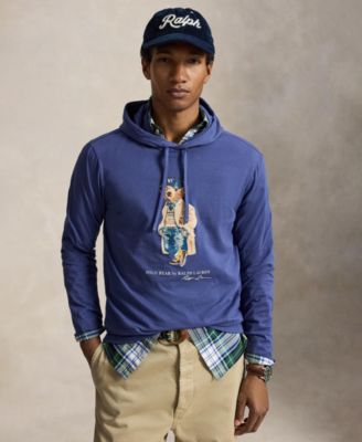 Men's Polo Bear Jersey Hooded Sweatshirt