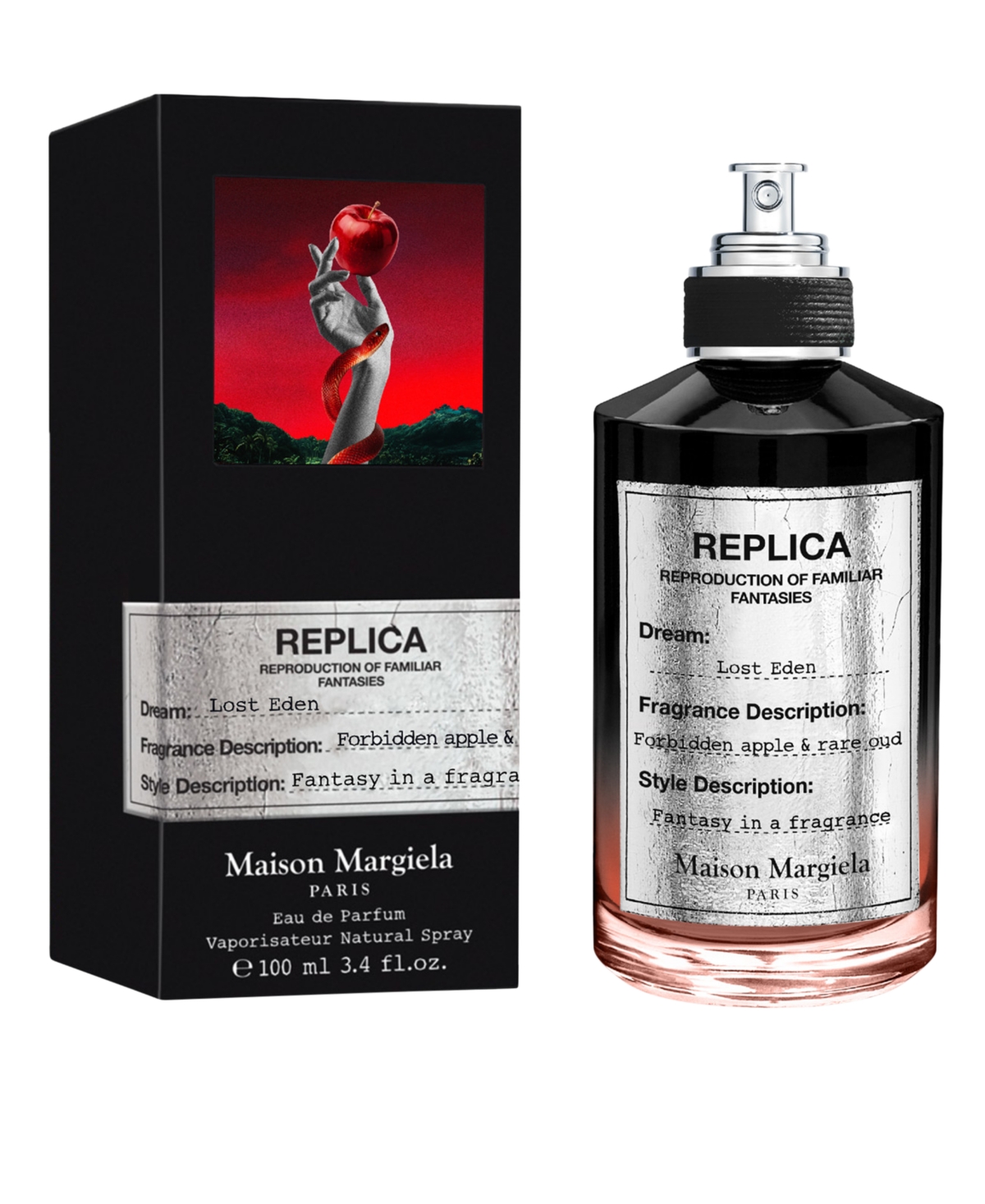 Maison Margiela Replica Lost Eden Ambery and Woody Eau de Parfum, 3.4 oz.