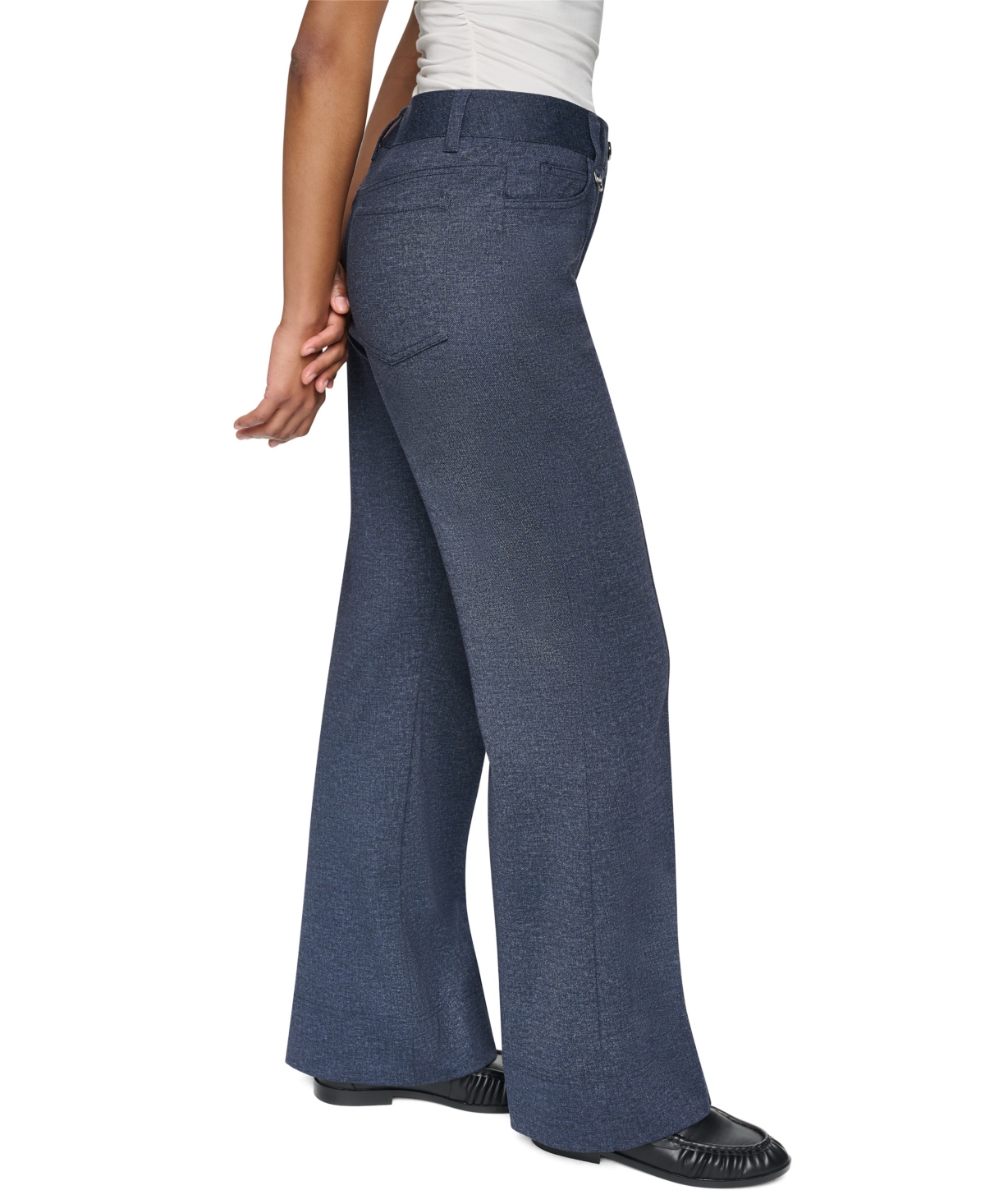Dkny Women's High-Rise Straight-Leg Full-Length Pants