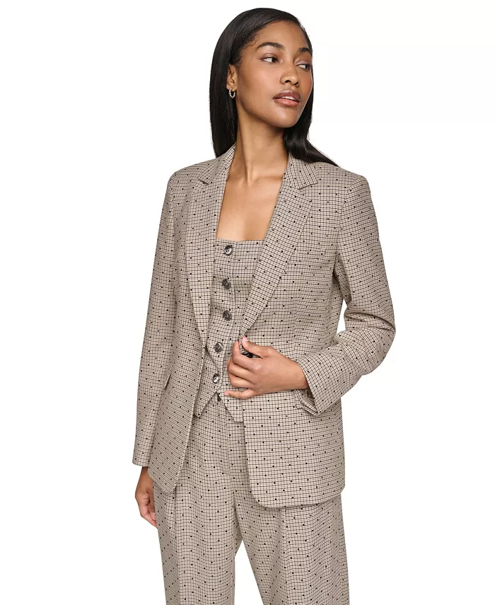Women's Embellished Houndstooth Blazer, Regular & Petite - thumbnail 2