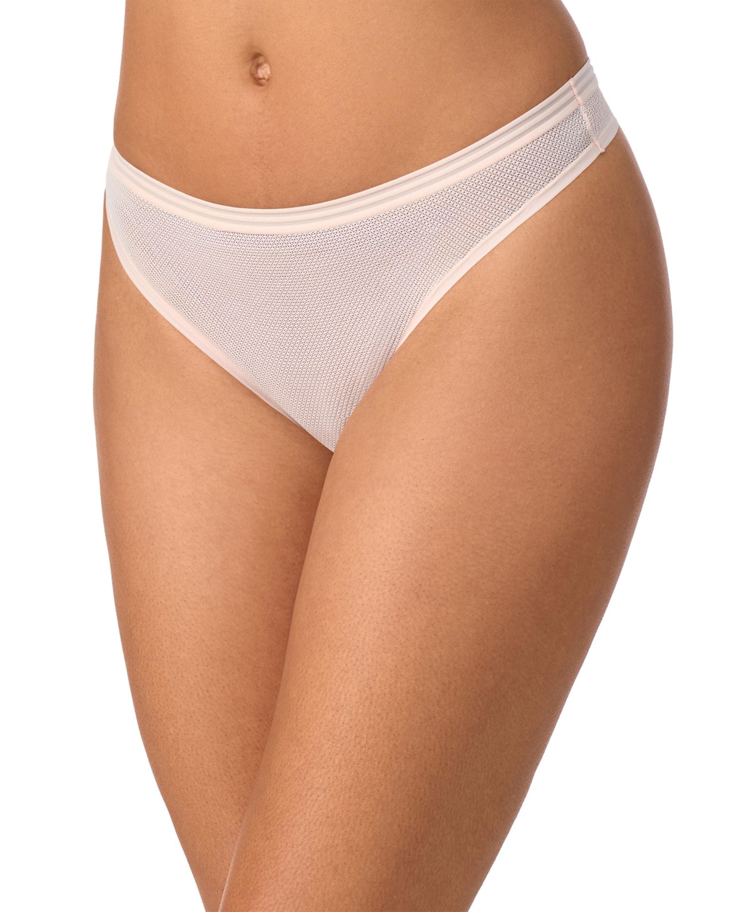 Women's 3-Pack Sheer Stripe Cotton-Gusset Thong