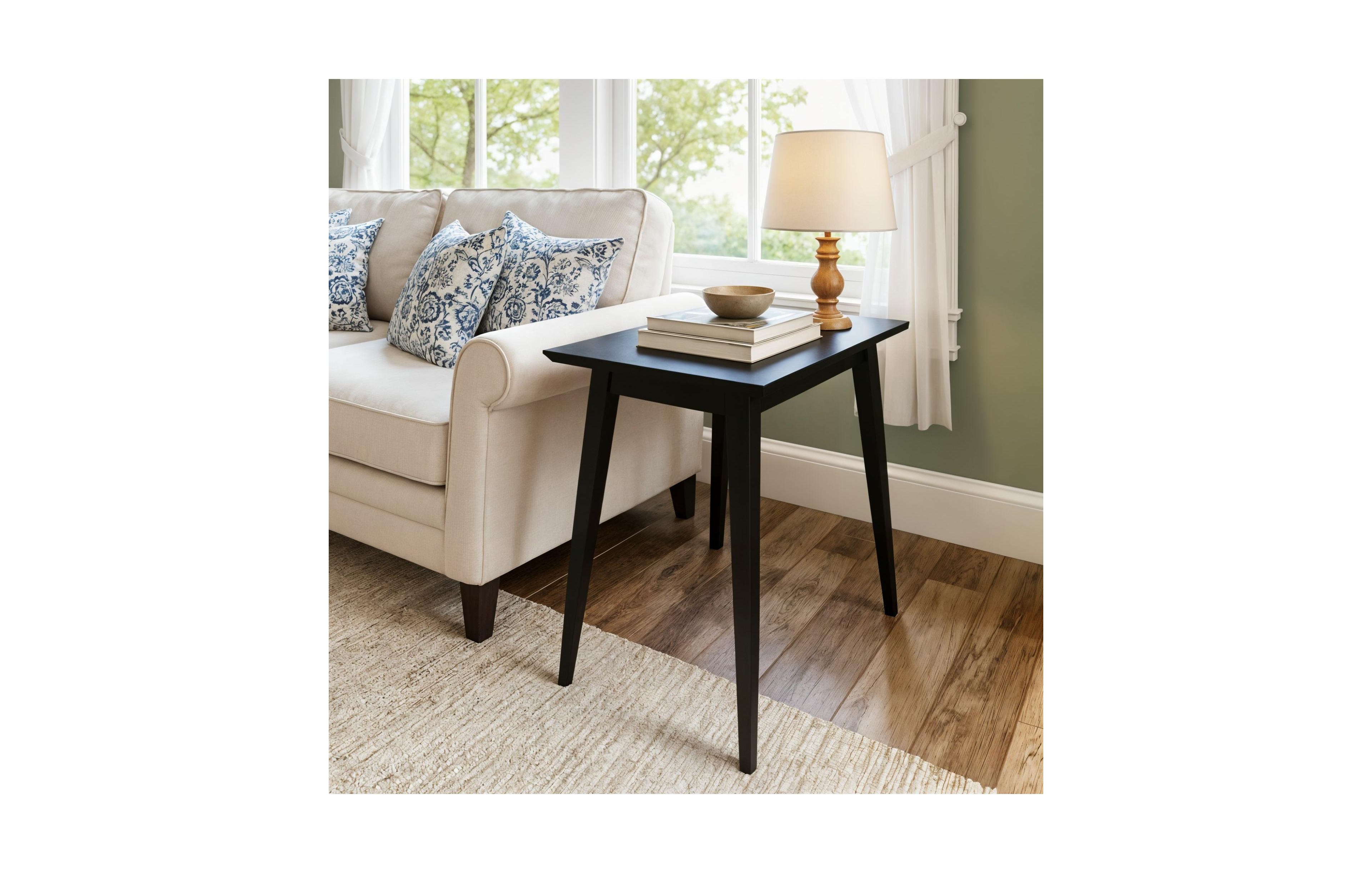 Sunset Living Furniture Mid-Century Modern Rectangular Side Table