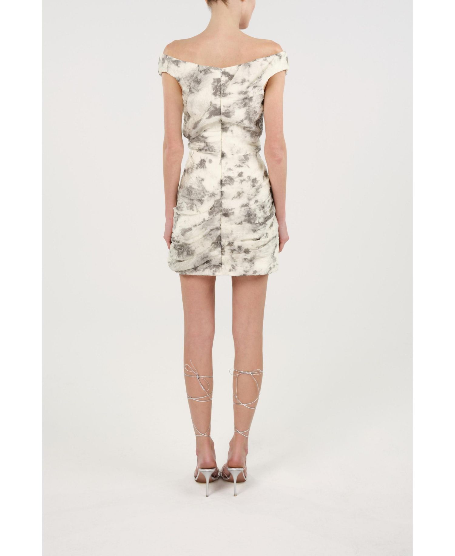 Women's Off-Shoulder Ruched Mini Dress