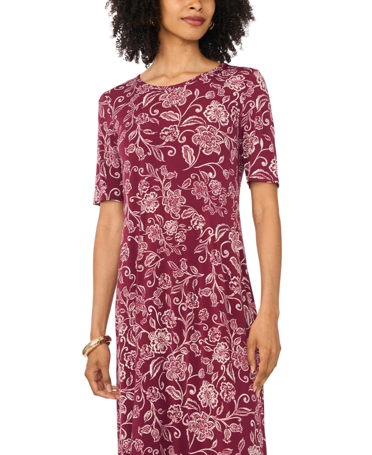 Vince Camuto Women's Crewneck Maxi Dress