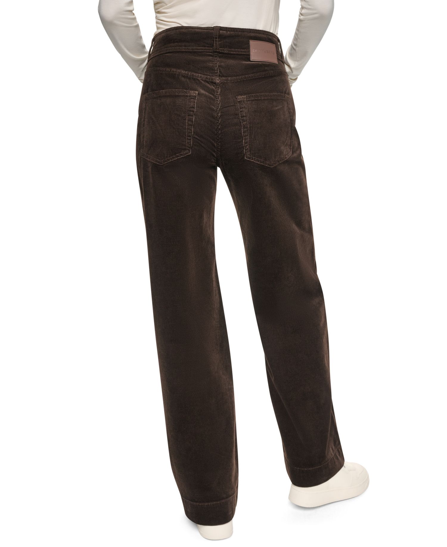 Petite High Rise Corduroy Wide-Leg Pants