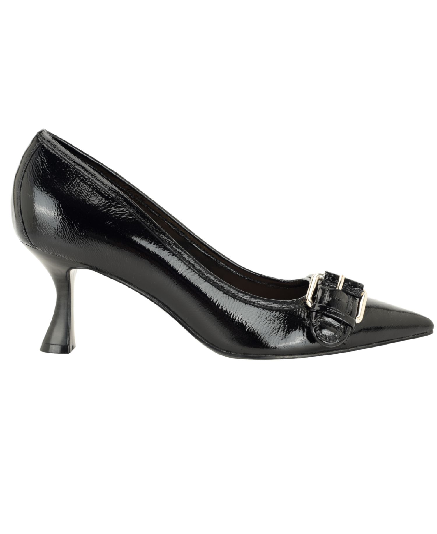 Women's Andey Buckle Sculpted Kitten Heel Pump
