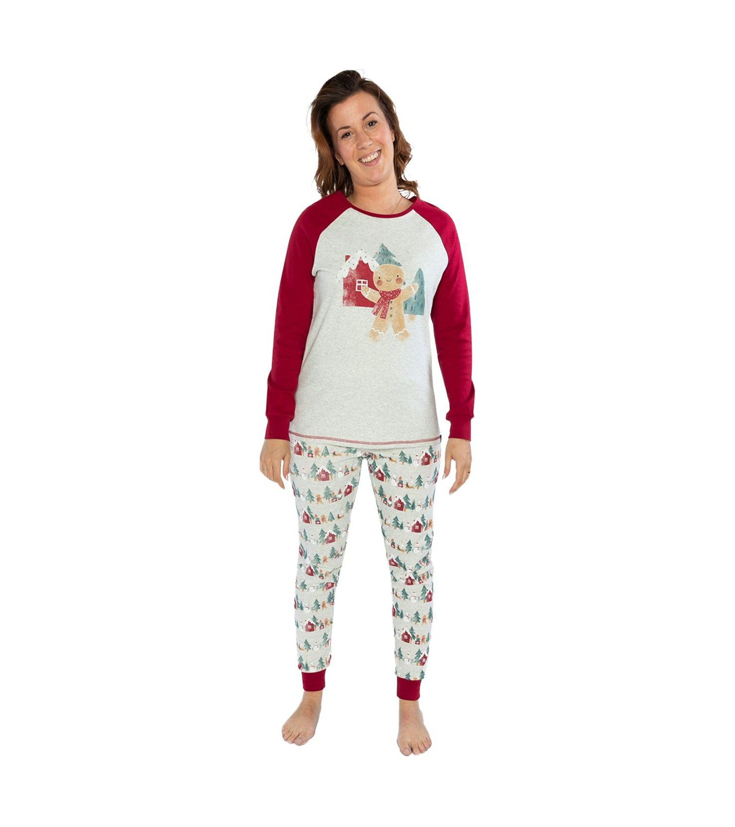 Women's Two Piece Christmas Pajama Set Holiday Print