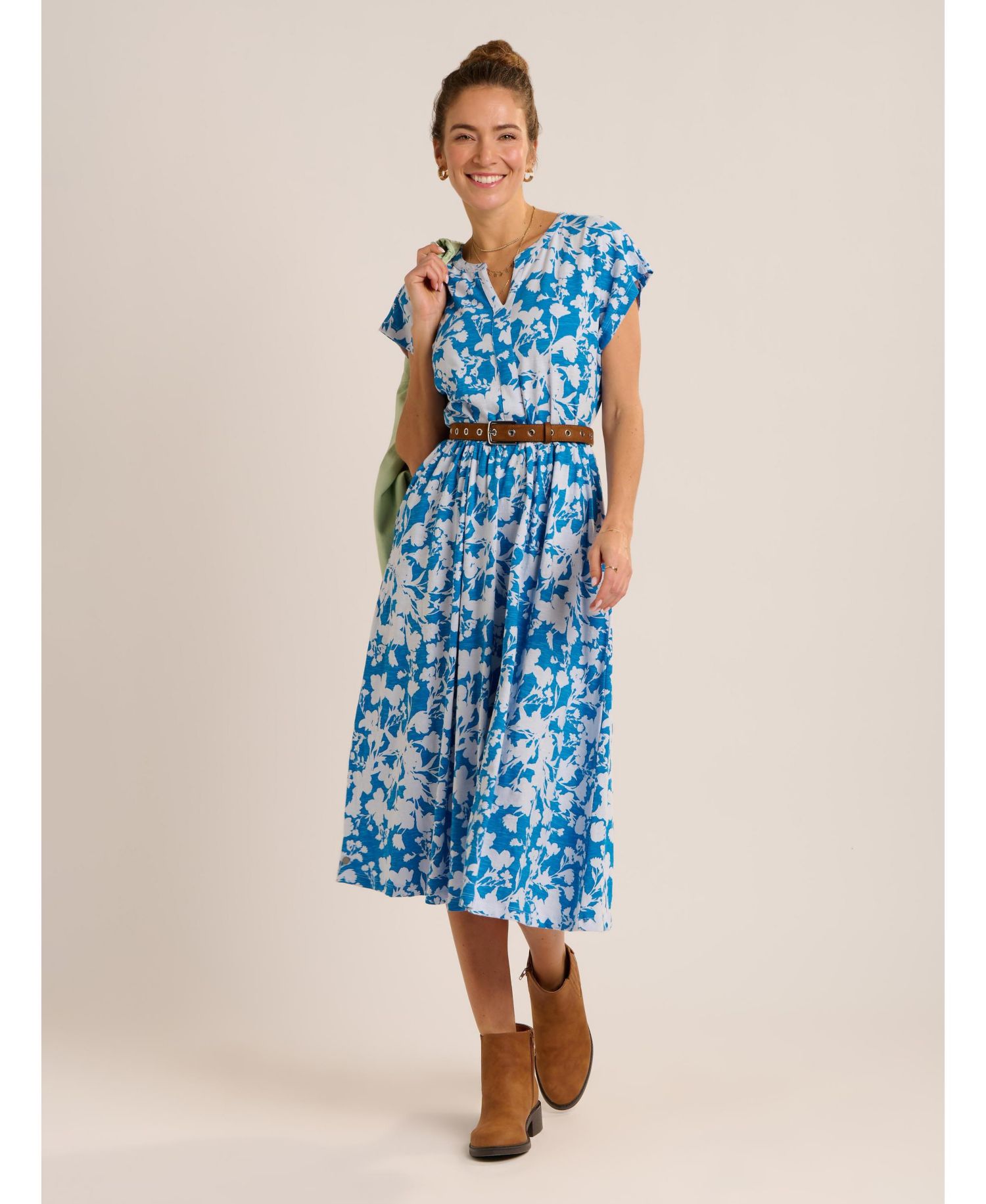 Women's Ranieli Floral Print Midi Dress