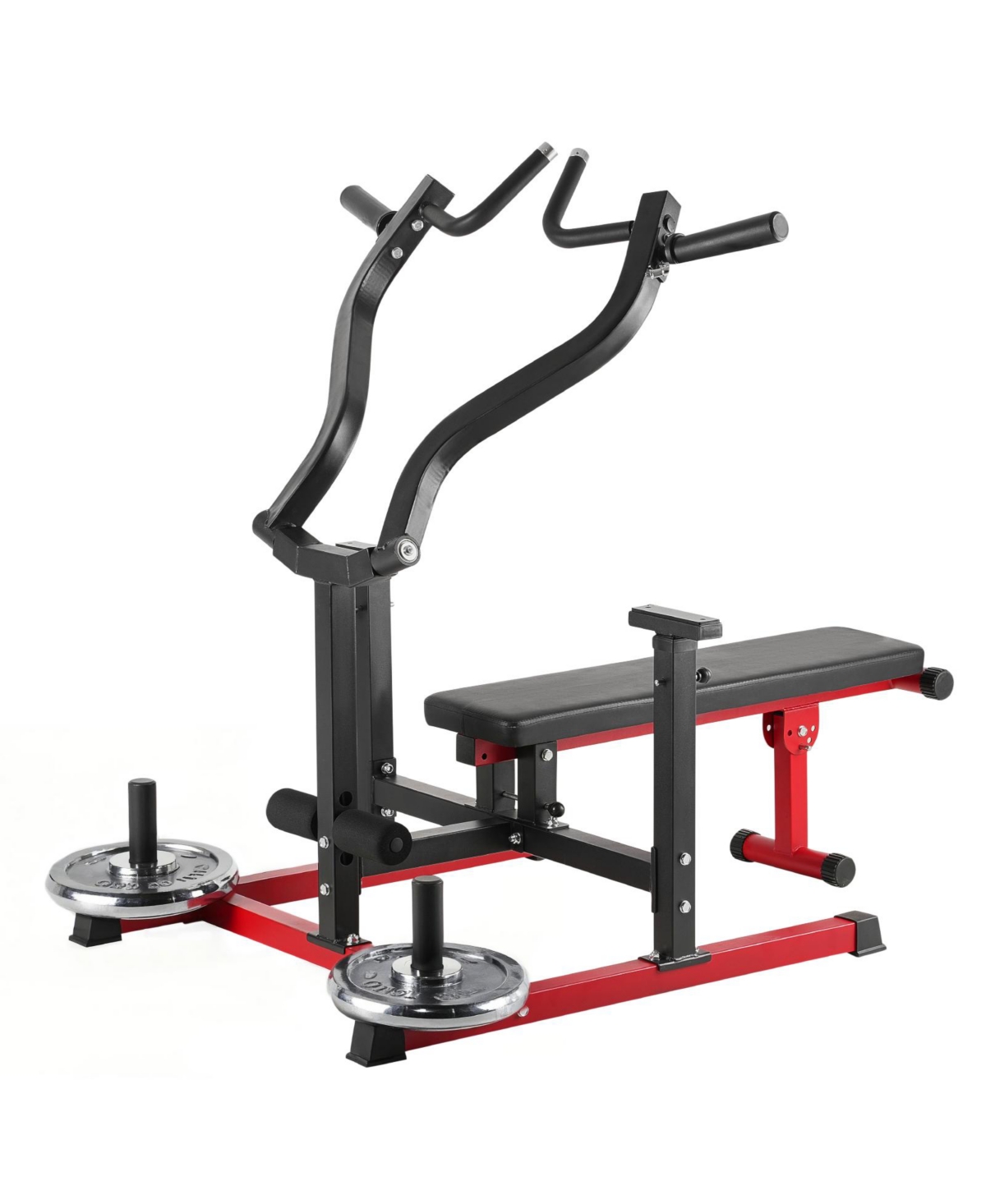 XBTJJWTSXTJSME6SYV0 450 lbs Chest Machine Adjustable Press Flat Incline Bench Home Gym