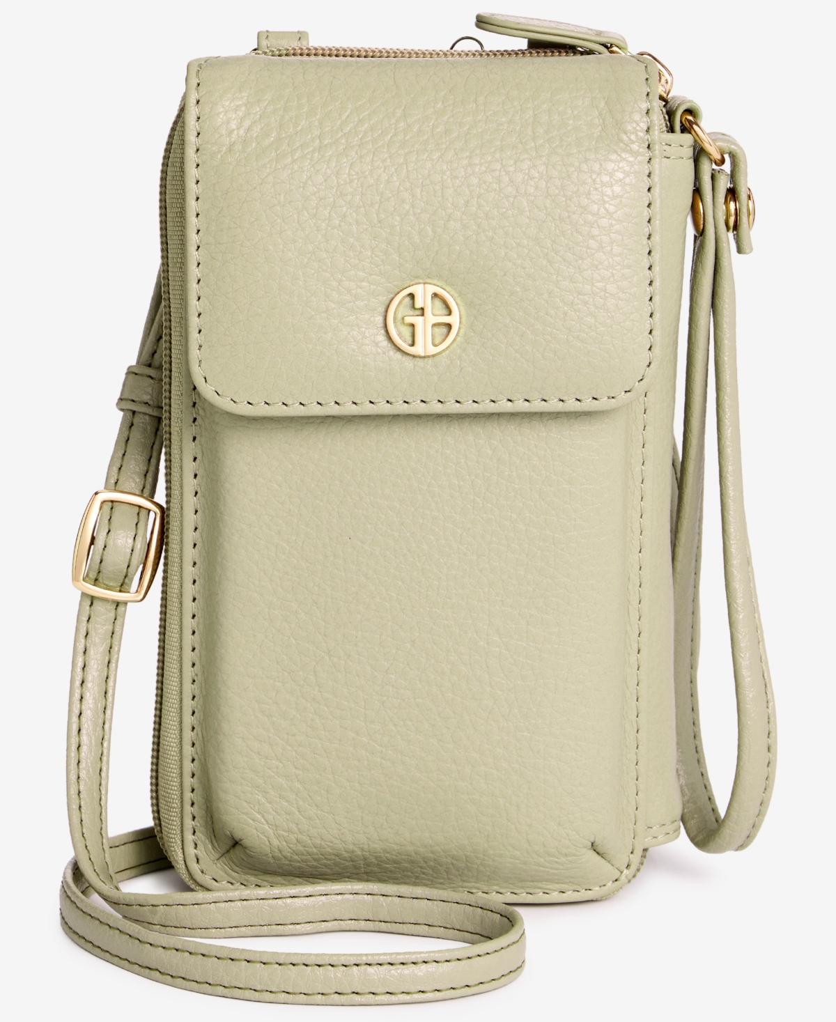 Giani Bernini Softy Leather Tech Crossbody Wallet, Created for Macy's