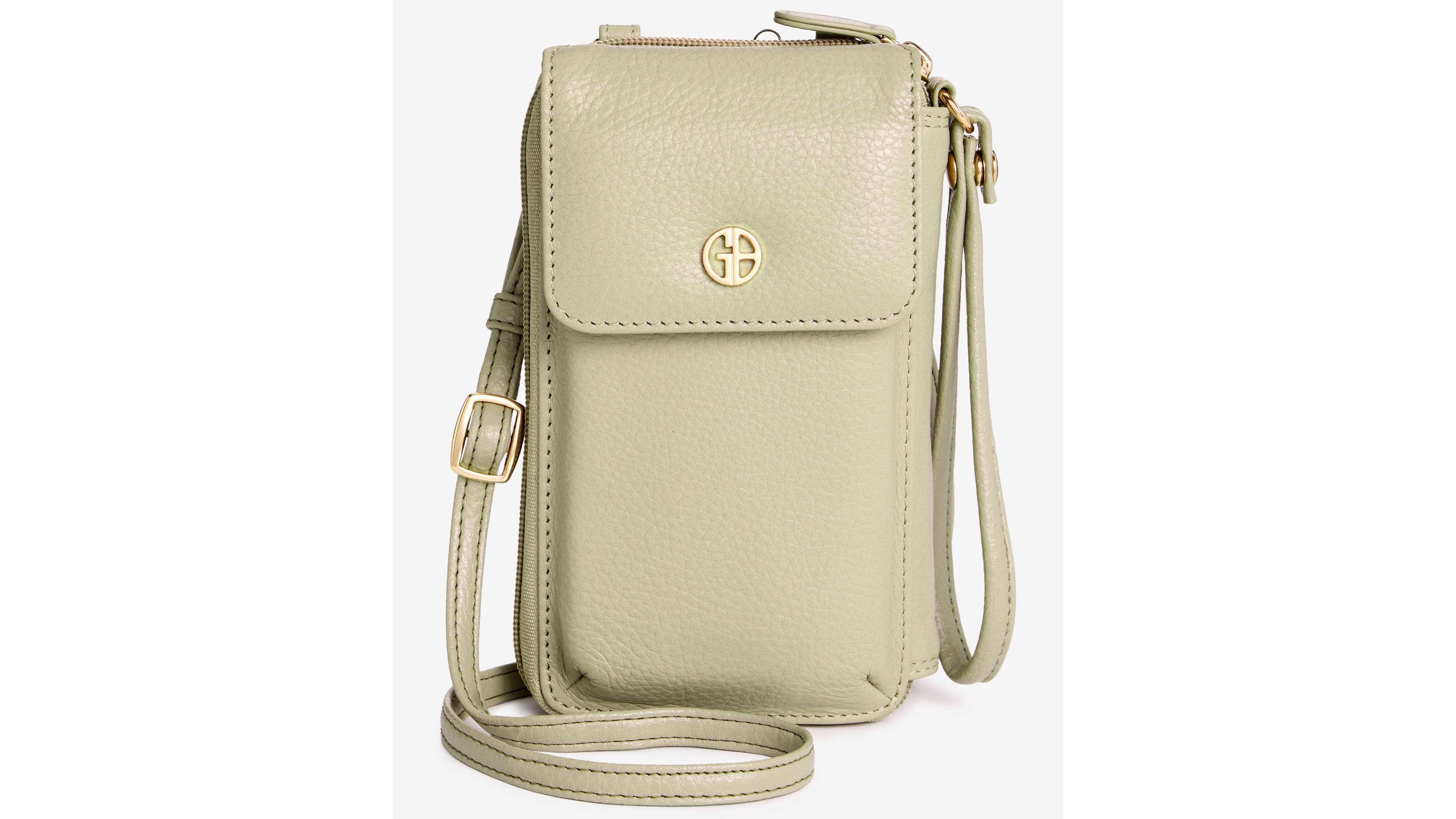 Giani Bernini Softy Leather Tech Crossbody Wallet, Created for Macy's