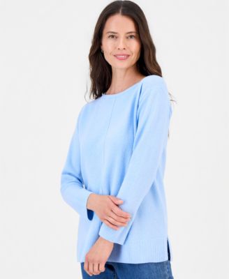 Women's Luxsoft Seamfront Boatneck Tunic Sweater