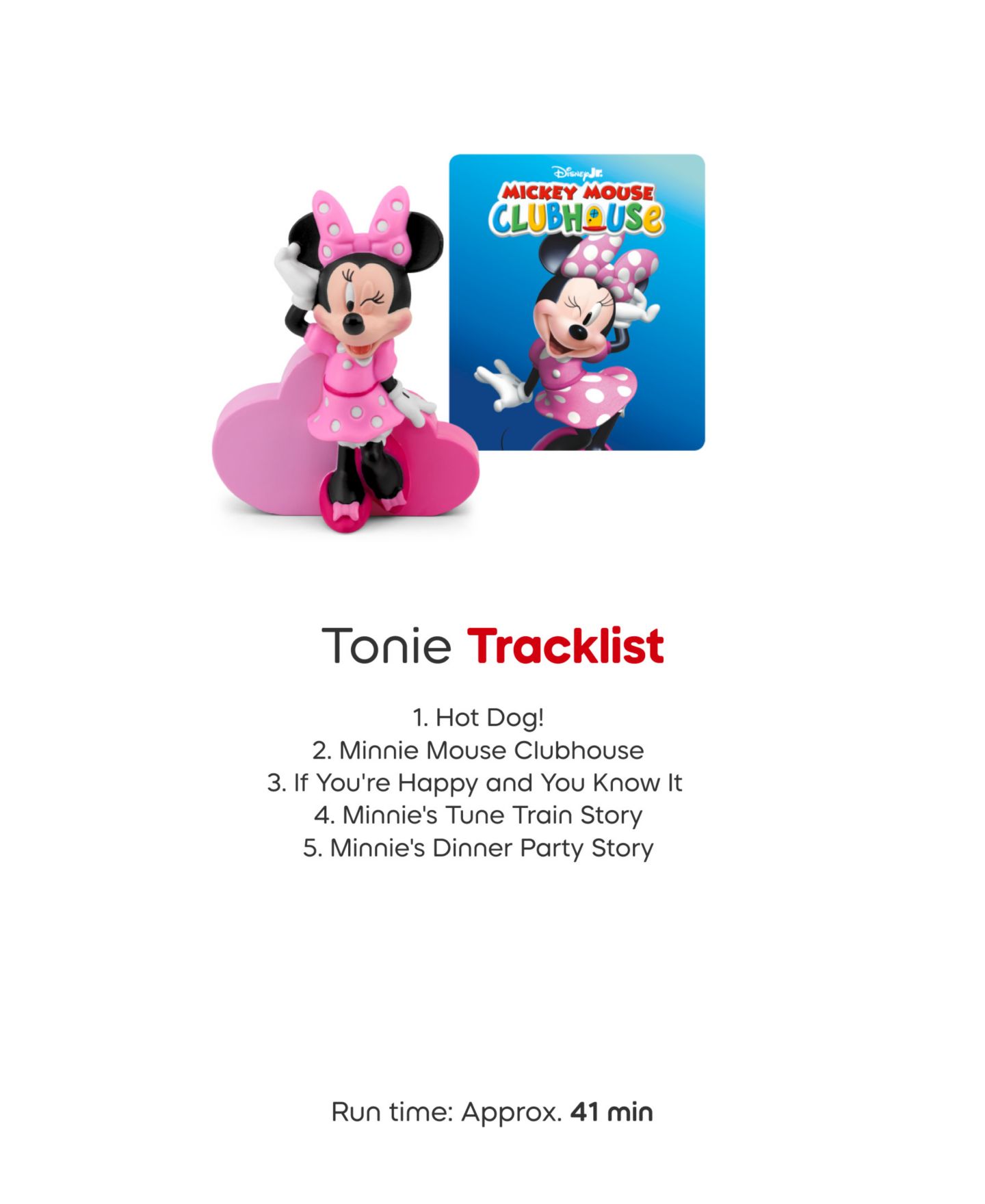 Детская фигурка Tonies Minnie Mouse Clubhouse Friendship & Problem-Solving Stories Tonie, от 1 года — фото 6