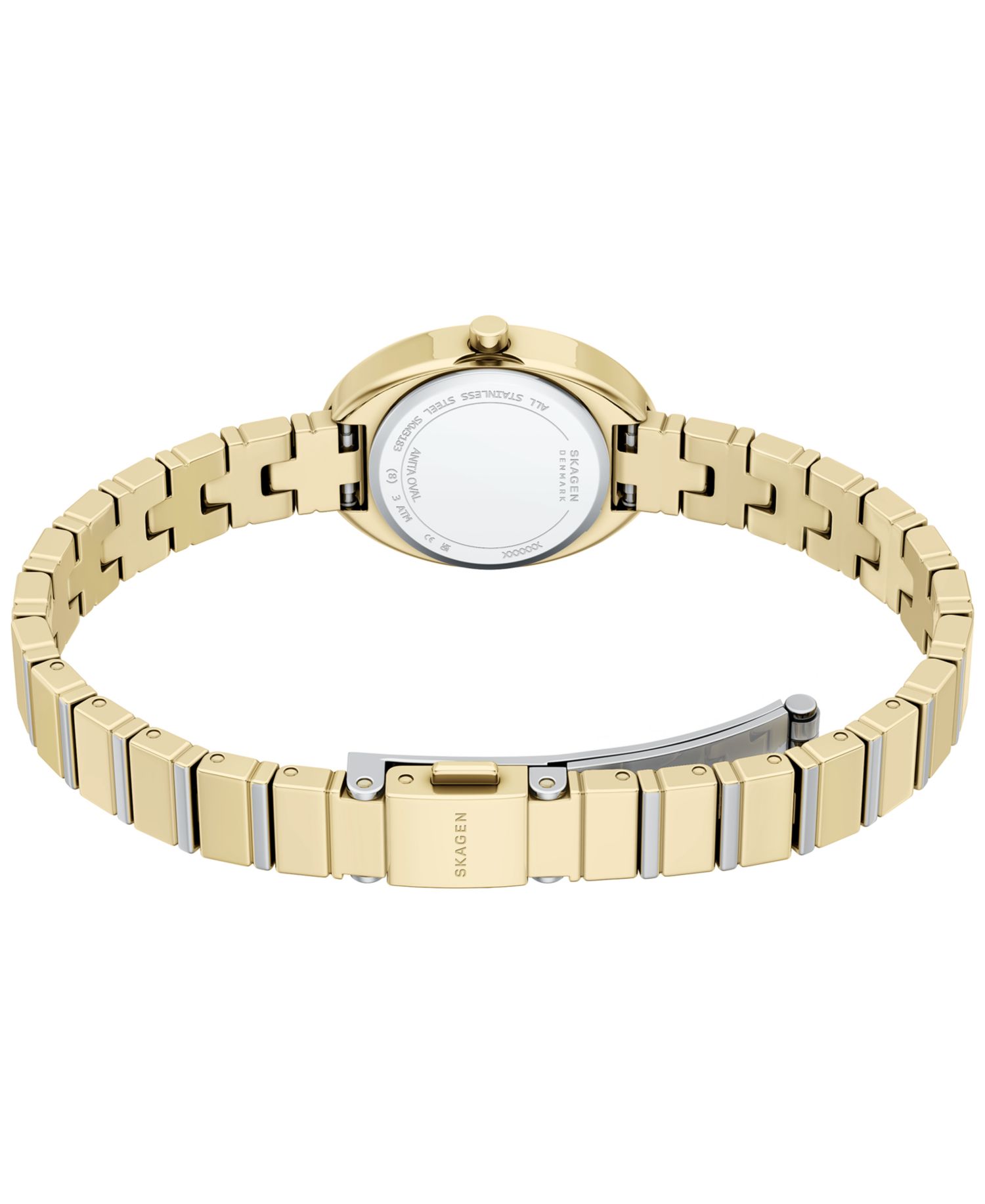 Women's Anita Oval Quartz Two-Hand Stainless Steel Watch 20mm
