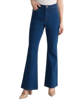 Women's High-Rise Bootcut Cotton-Blend Jeans