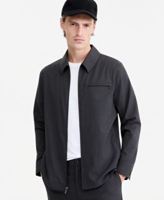 Men's Tech Wool-Blend Shacket