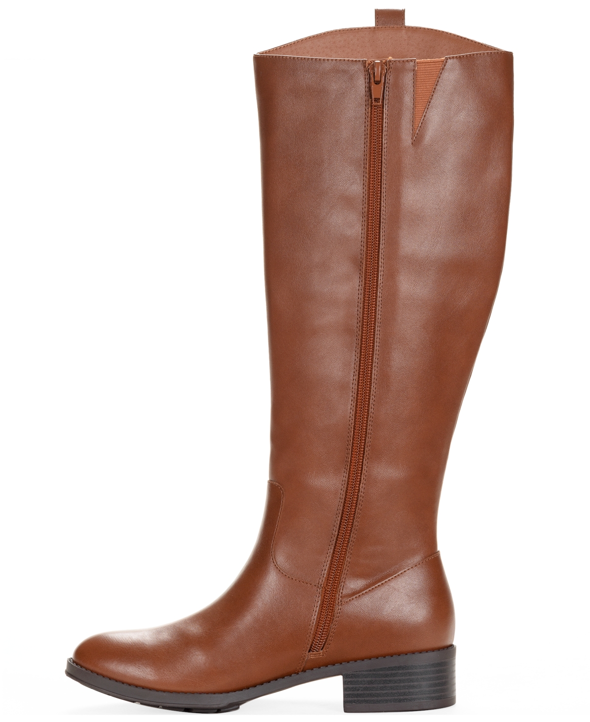Style & Co Women's Valoraa Round Toe Full-Zip Riding Boots