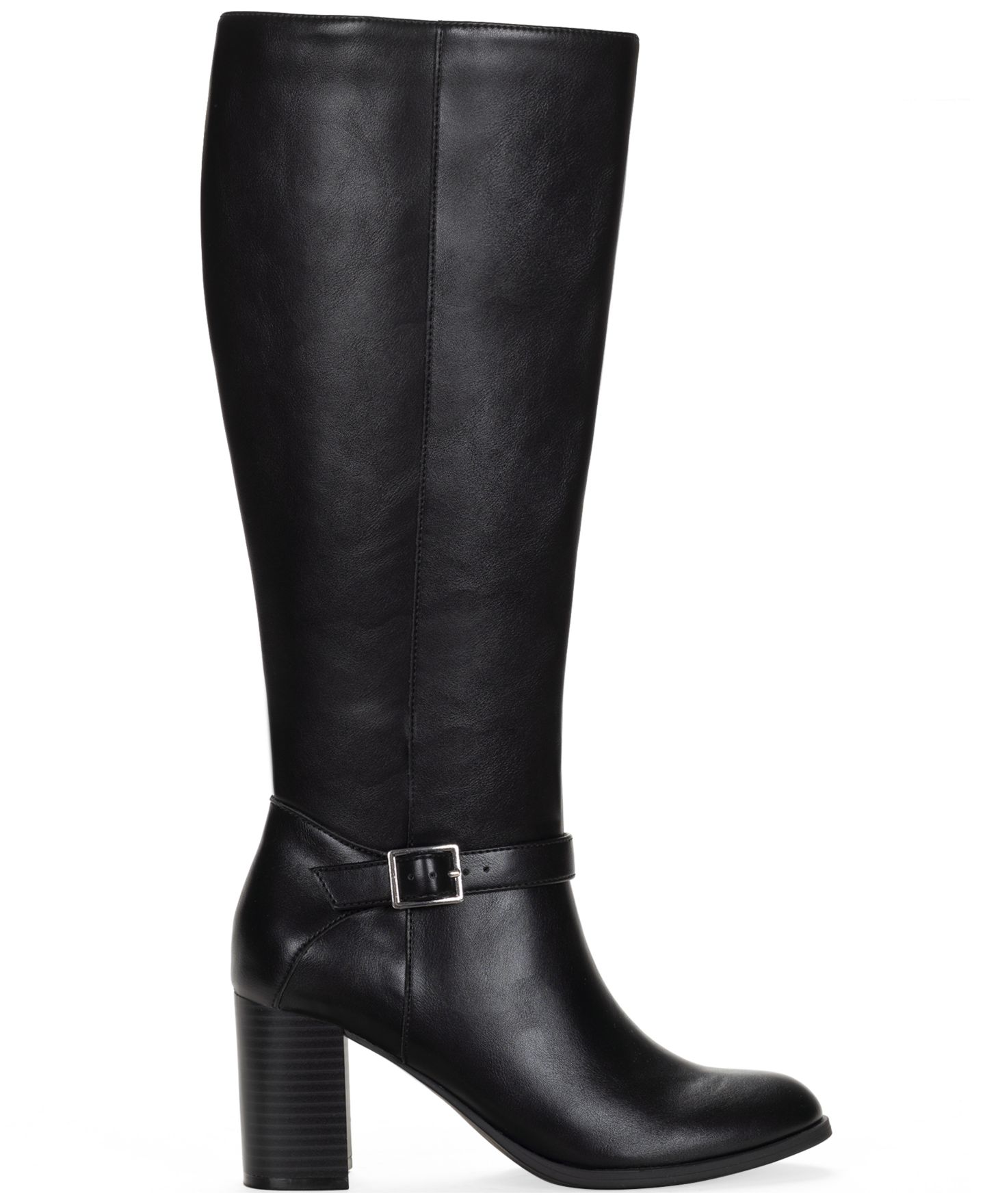 Женские ботинки Style & Co Ruthh Round Toe Buckle Detail Dress Boots, цвет: Чёрный, вариант 1 — фото 2