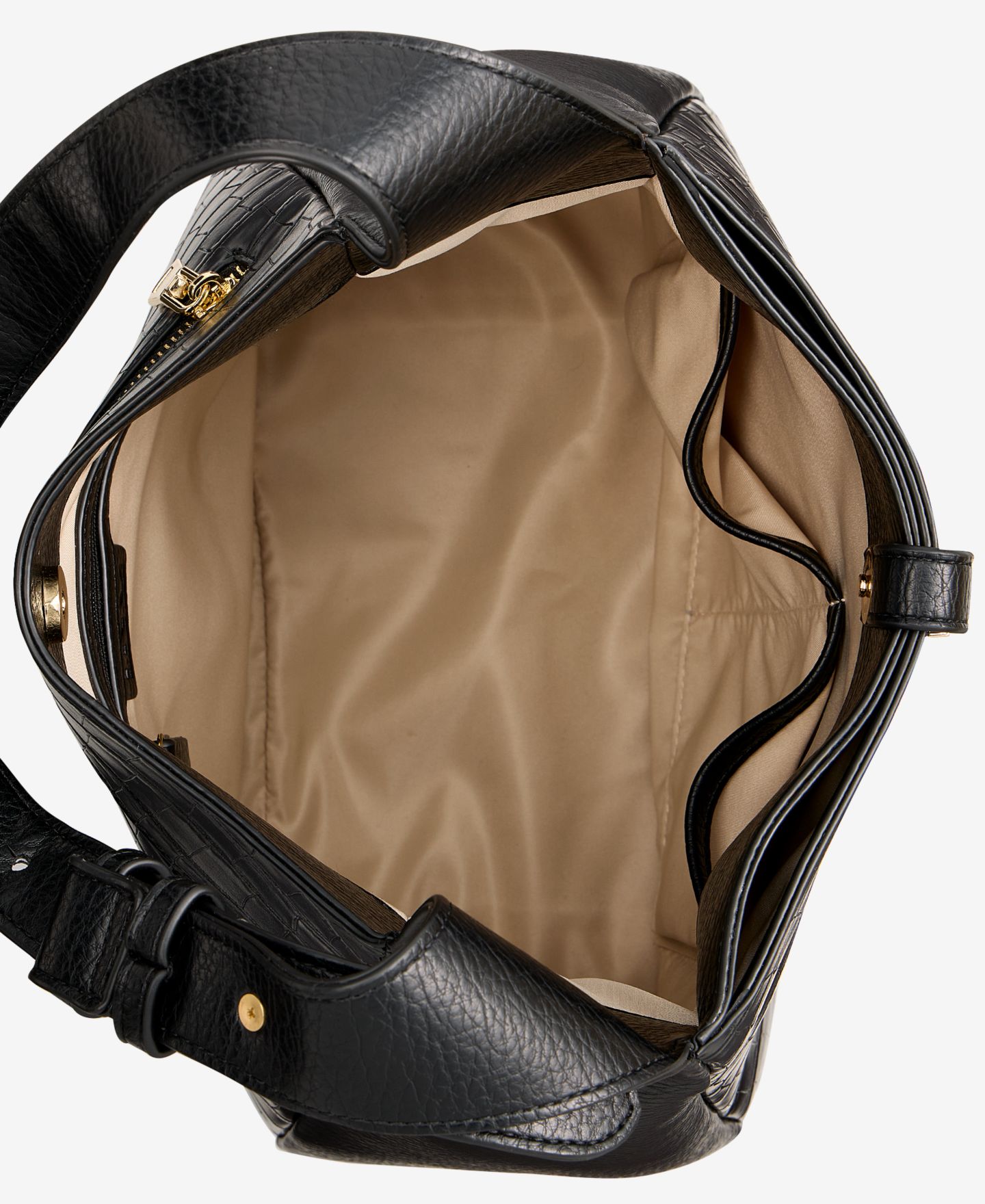 Женская сумка I.N.C. International Concepts Salee Croco-Embossed Shoulder, цвет: Чёрный — фото 7