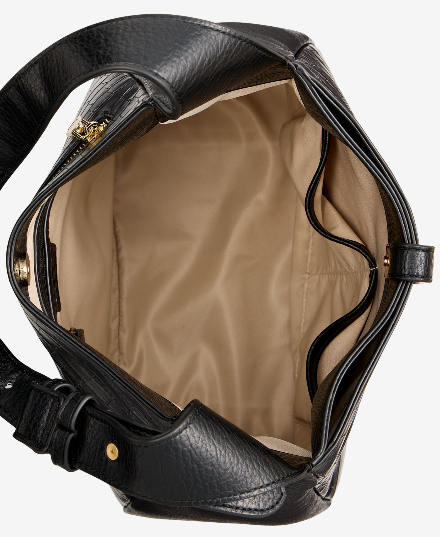 Salee Croco-Embossed Shoulder Bag