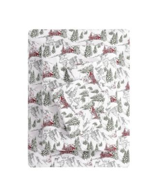 Holiday Printed Microfiber 4-Pc. Sheet Set, Full