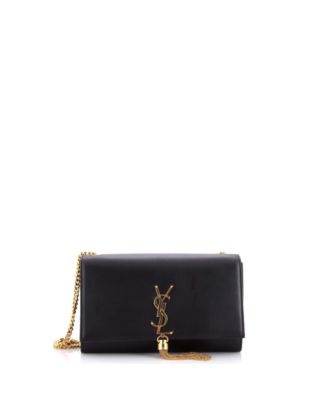 Medium Classic Monogram Tassel Crossbody Bag Leather