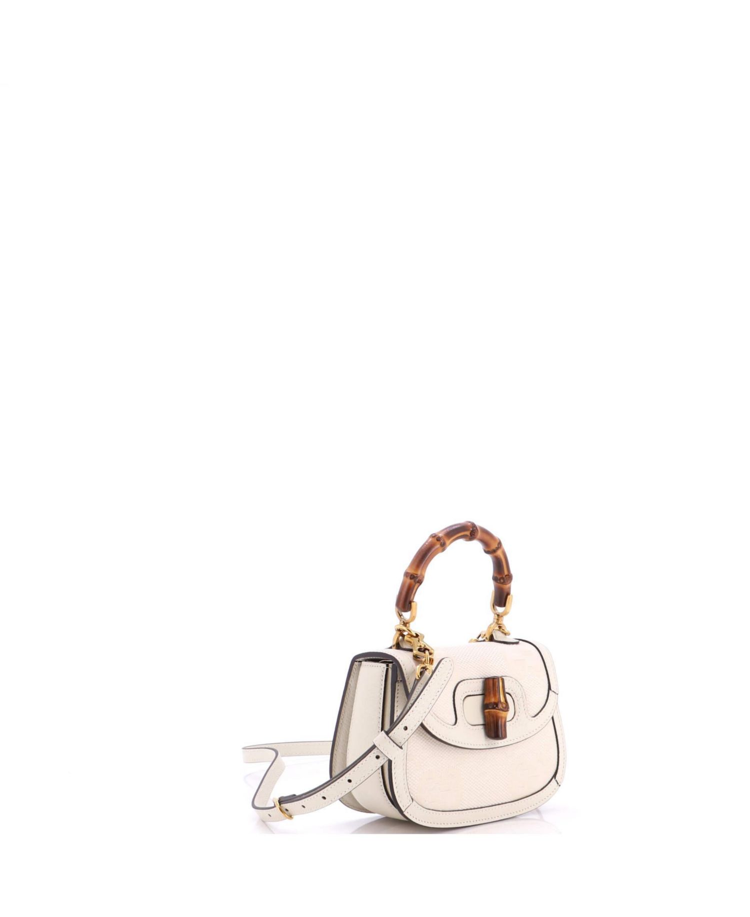 Mini Bamboo 1947 Top Handle Bag Jumbo GG Canvas