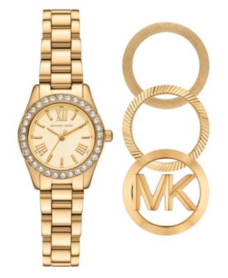 MICHAEL Women's Lexington Three-Hand Gold-Tone Stainless Steel Watch 26mm