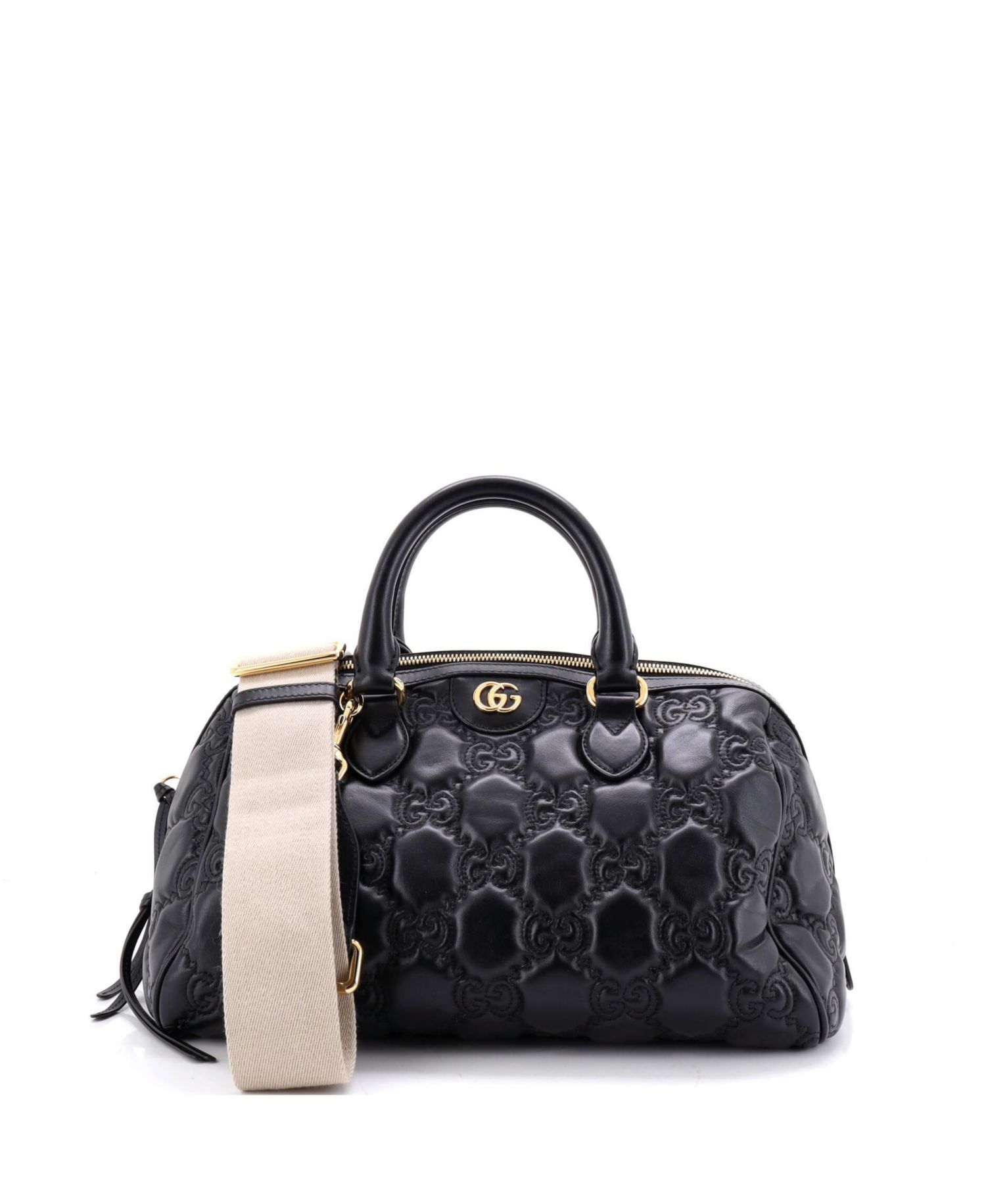 Medium Ophidia Convertible Boston Top Handle Bag GG Matelasse Leather