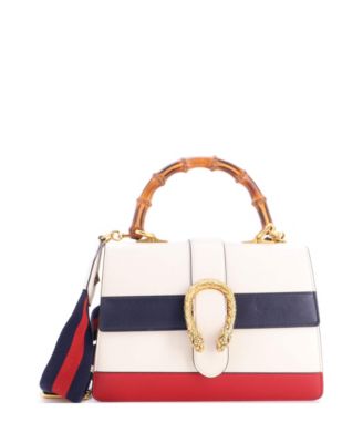 Medium Dionysus Bamboo Top Handle Bag Colorblock Leather
