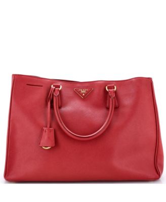 Large Lux Open Tote Saffiano Leather