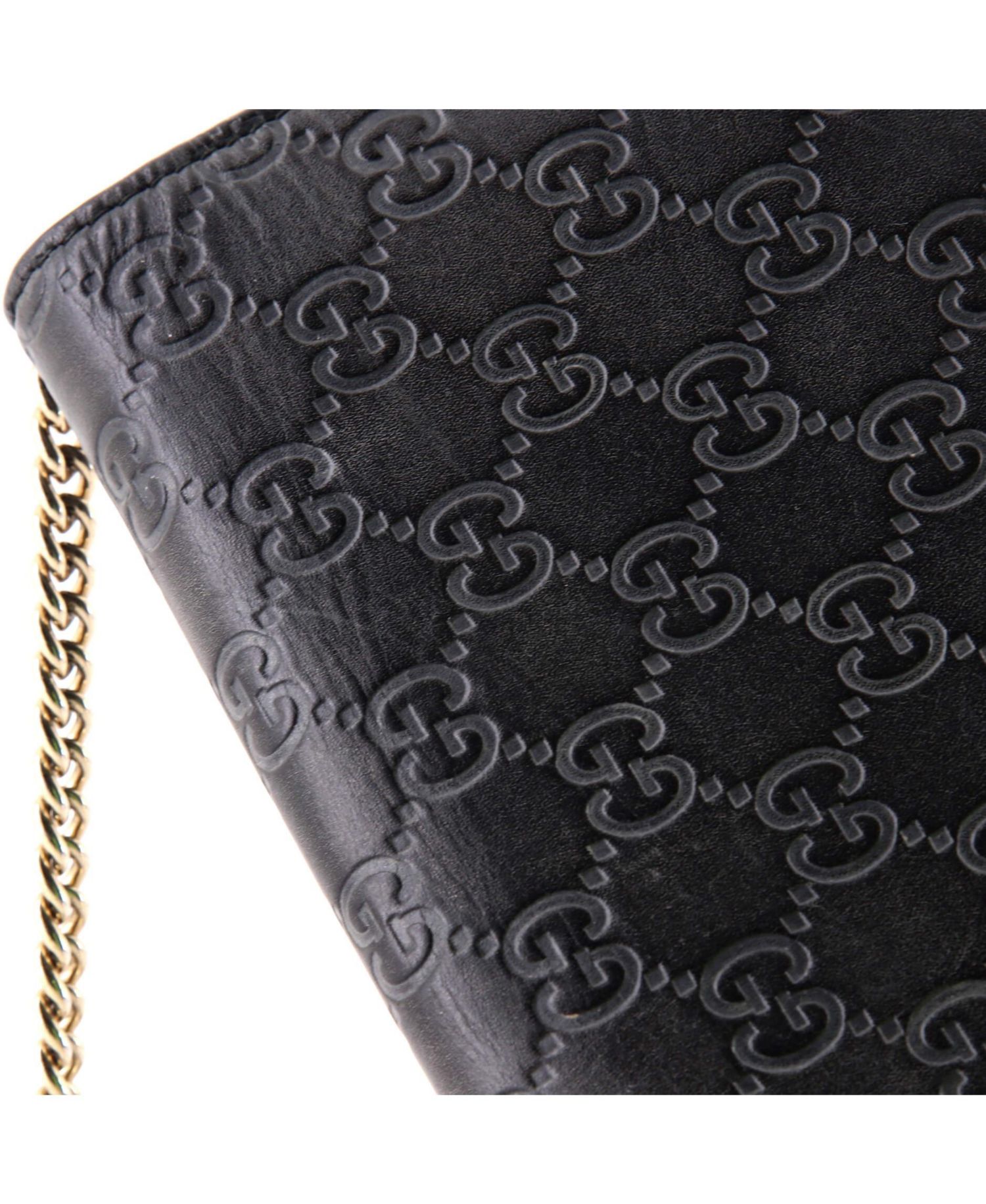 Signature Wallet on Chain Guccissima Leather
